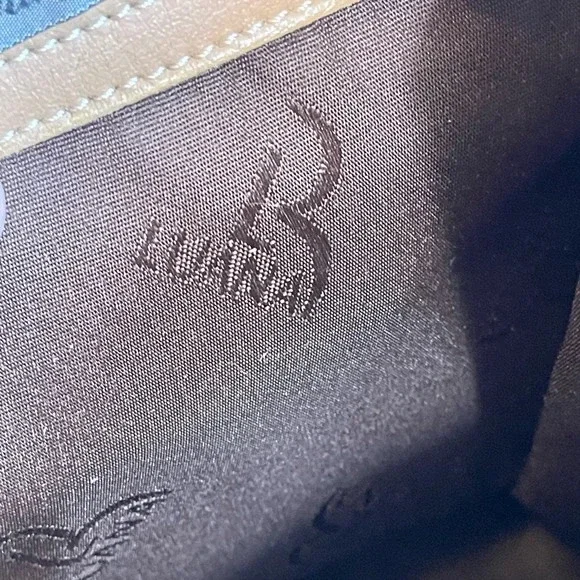 Vintage Luana Women's Brown Crossbody Leather Shoulder Tote Bag Made in Italy - Picture 3 of 16